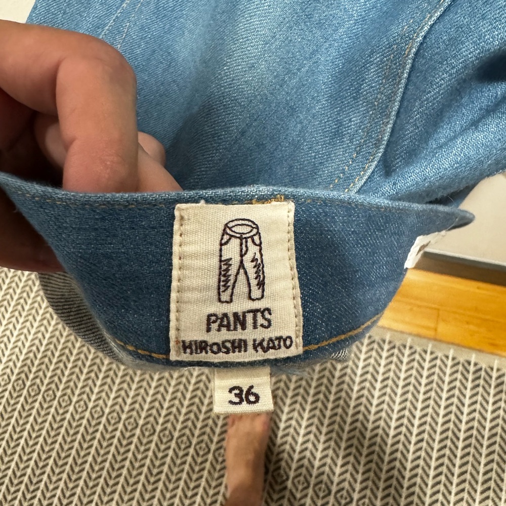 Hiroshi Kato “The Pen” Men’s 36” blue Jean - Picture 5 of 7